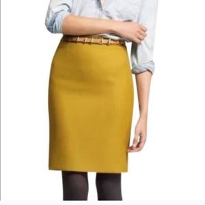 JCrew double serge midi skirt sz 6